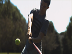 Baseball Swing (mit digitalem Zoom)